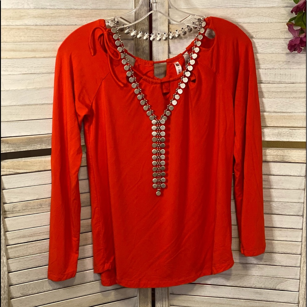 Women’s Fabletics Orange Long Sleeve Top